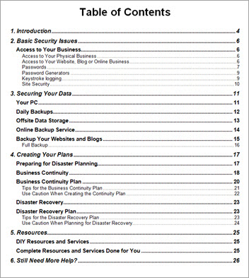 Business Continuity for Small Business