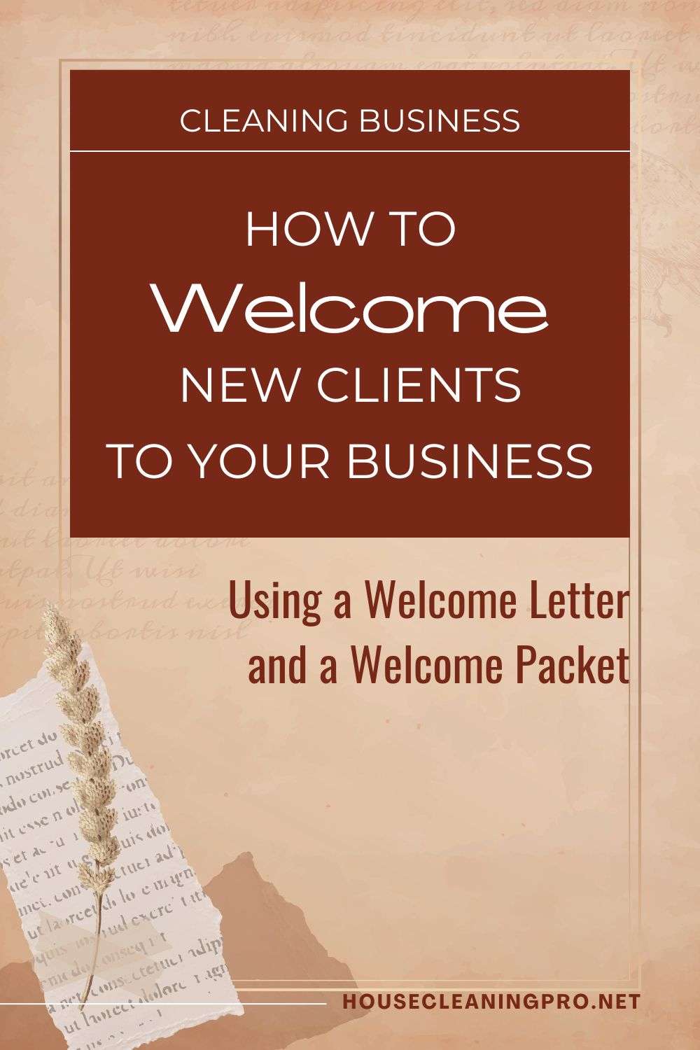 Welcome Packet