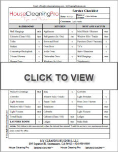 Cleaning Business Checklist