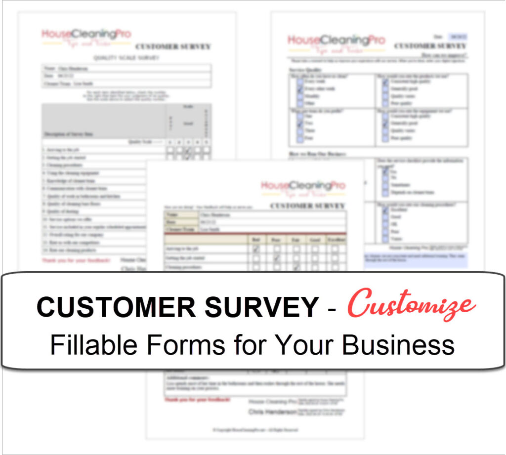 Cleaning Customer Surveys