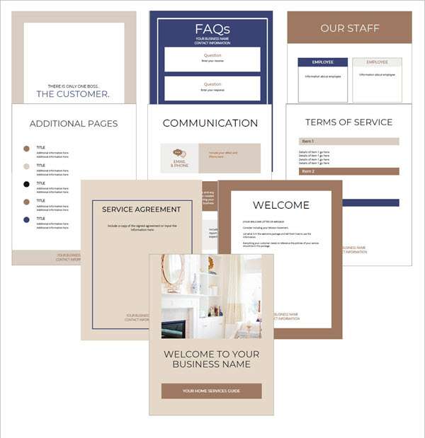 Cleaning Business Welcome Packet